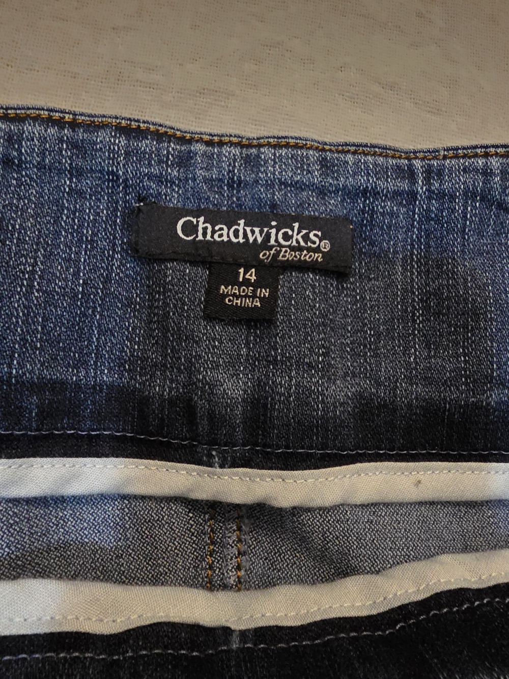Chadwicks Embroidered Denim Jean Skirt Women's Size 14 - Picture 8 of 8
